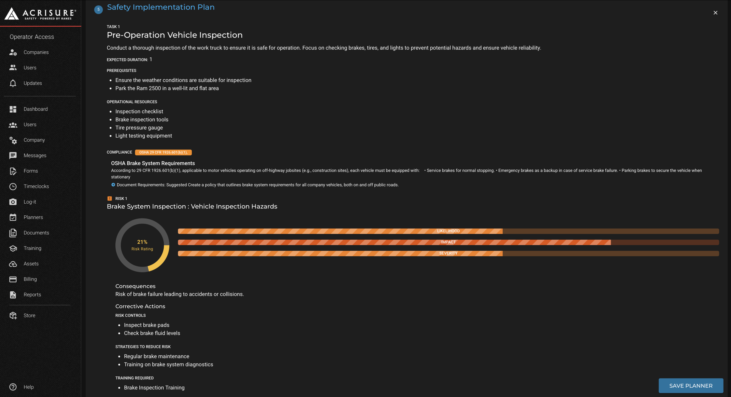 Create Safety Plan Overview